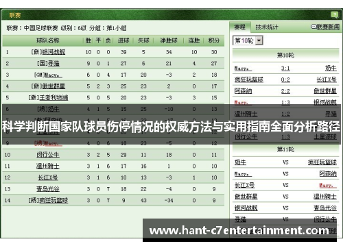 科学判断国家队球员伤停情况的权威方法与实用指南全面分析路径